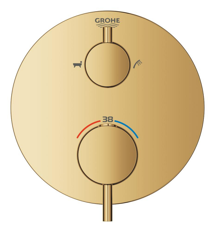 Grohe Atrio Çift Yönlü Ankastre Termostatik Banyo Bataryası - 24138Gl3 - 3