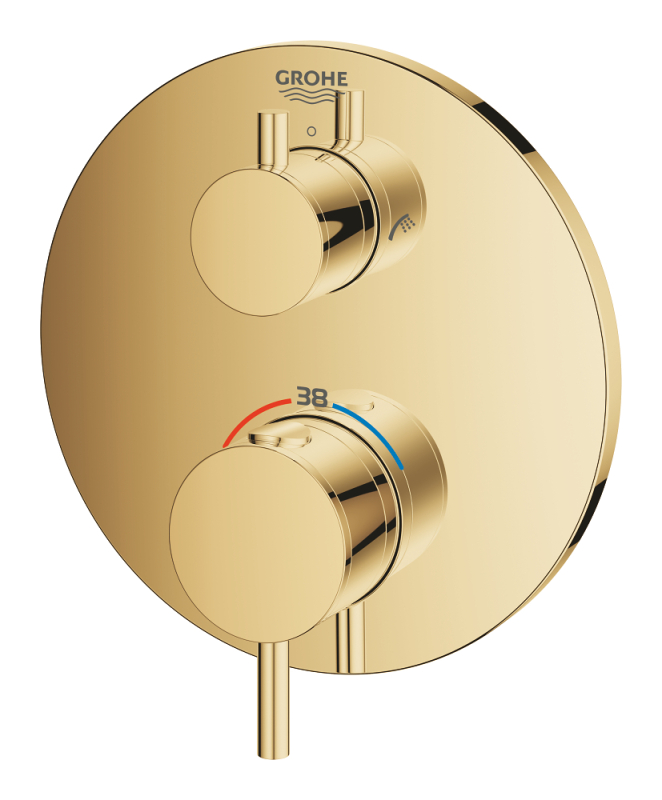 Grohe Atrio Çift Yönlü Ankastre Termostatik Banyo Bataryası - 24138Gl3 - 4