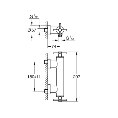 Grohe Atrio Duş Bataryası - 26003003 - 2