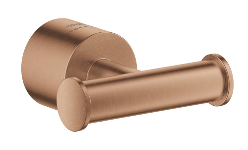 Grohe Atrio İkili Havlu/Bornoz Askısı, Fırçalı Bakır - 40890DL0 - 1