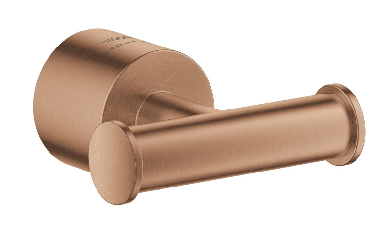 Grohe Atrio İkili Havlu/Bornoz Askısı, Fırçalı Bakır - 40890DL0 - 1