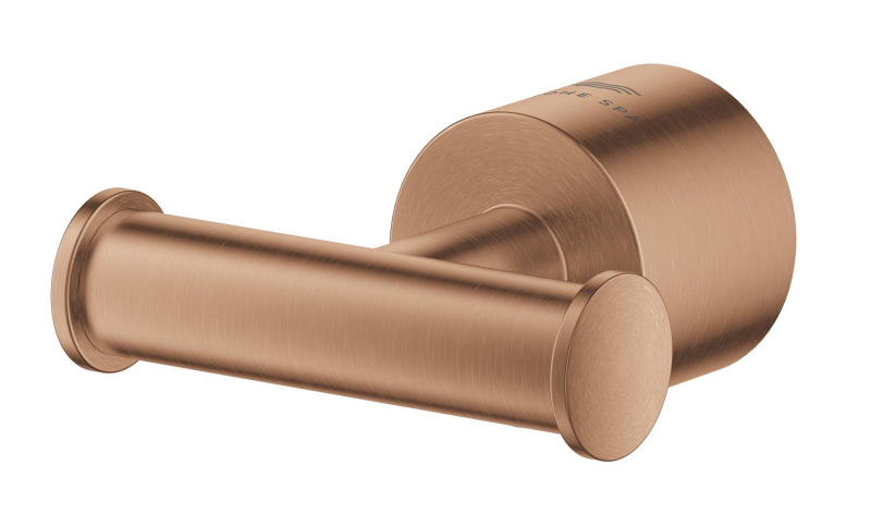 Grohe Atrio İkili Havlu/Bornoz Askısı, Fırçalı Bakır - 40890DL0 - 3