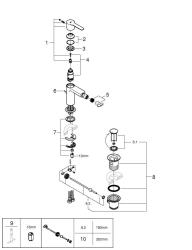 Grohe Atrio İkili Havluluk, 49 cm, Fırçalı Altın - 40888GN0 - 3