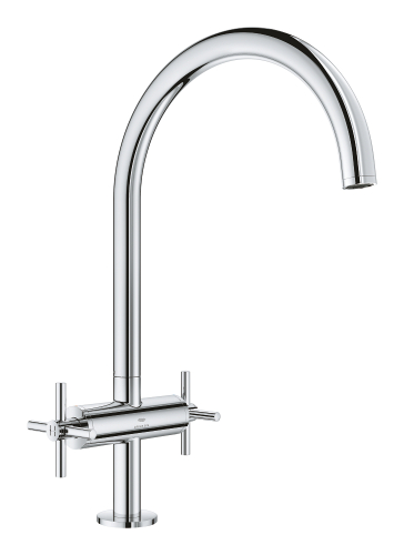 Grohe Atrio Kuğu Borulu Eviye Bataryası - 30609000 - 1