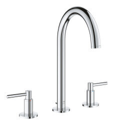 Grohe Atrio 3 Delikli Ankastre Lavabo Bataryası, Sifon Kumandalı - 20649000 - 1