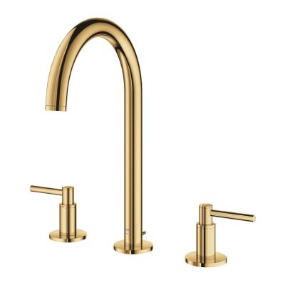 Grohe Atrio 3 Delikli Ankastre Lavabo Bataryası, Sifon Kumandalı, Altın - 20649GL0 - 1
