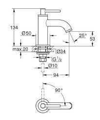 Grohe Atrio Lavabo Musluğu 1/2