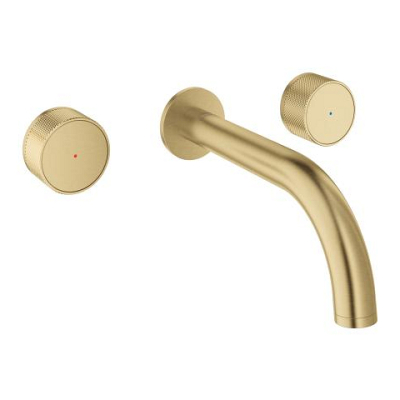 Grohe Atrio Private Collection 3 Delikli Ankastre Lavabo Bataryası (Sıva Üstü Grubu) Fırçalı Altın - 20589GN0 - 1