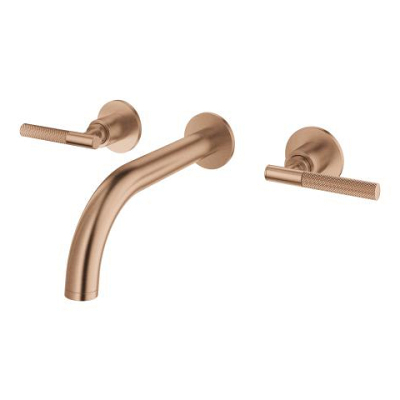 Grohe Atrio Private Collection 3 Delikli Ankastre Lavabo Bataryası (Sıva Üstü Grubu) Fırçalı Bakır - 20587DL0 - 2