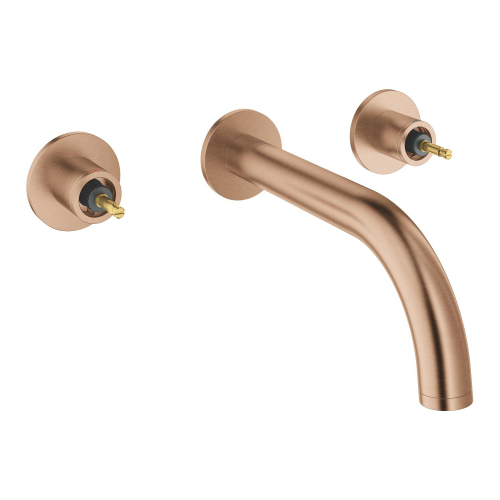 Grohe Atrio Private Collection 3 Delikli Ankastre Lavabo Bataryası (Sıva Üstü Grubu) Fırçalı Bakır - 20587DL0 - 2