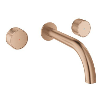 Grohe Atrio Private Collection 3 Delikli Ankastre Lavabo Bataryası (Sıva Üstü Grubu) Fırçalı Bakır - 20589DL0 - 1