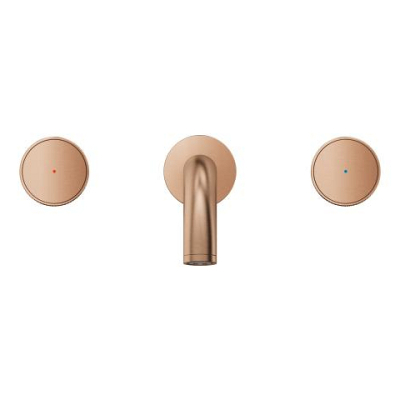 Grohe Atrio Private Collection 3 Delikli Ankastre Lavabo Bataryası (Sıva Üstü Grubu) Fırçalı Bakır - 20589DL0 - 3