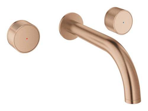 Grohe Atrio Private Collection 3 Delikli Ankastre Lavabo Bataryası (Sıva Üstü Grubu) Fırçalı Bakır - 20589DL0 - 1
