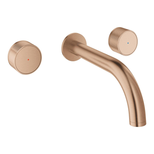 Grohe Atrio Private Collection 3 Delikli Ankastre Lavabo Bataryası (Sıva Üstü Grubu) Fırçalı Bakır - 20589DL0 - 2