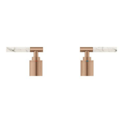 Grohe Atrio Private Collection 5 Delikli Ankastre Küvet Bataryası İçin Kulp, Fırçalı Bakır - 48464DL0 - 2
