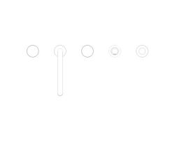 Grohe Atrio Private Collection 5 Delikli Ankastre Küvet Bataryası (Sıva Üstü Grubu), Fırçalı Altın - 25226GN0 - 3