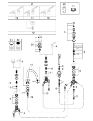 Grohe Atrio Private Collection 5 Delikli Küvet Bataryası - 25224DA0 - 2