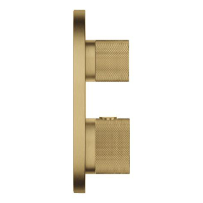 Grohe Atrio Private Collection Ankastre Termostatik Banyo Bataryası (2 Yollu, Sıva Üstü Grubu), Fırçalı Altın - 24396GN0 - 2
