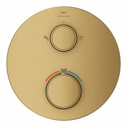 Grohe Atrio Private Collection Ankastre Termostatik Banyo Bataryası (2 Yollu, Sıva Üstü Grubu), Fırçalı Altın - 24396GN0 - 3