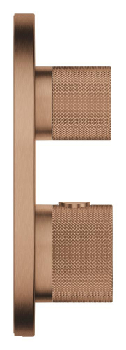Grohe Atrio Private Collection Ankastre Termostatik Banyo Bataryası (2 Yollu, Sıva Üstü Grubu), Fırçalı Bakır - 24396DL0 - 3