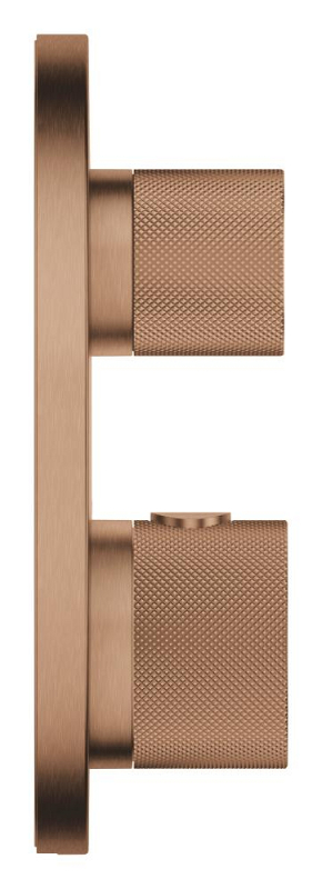 Grohe Atrio Private Collection Ankastre Termostatik Banyo Bataryası (2 Yollu, Sıva Üstü Grubu), Fırçalı Bakır - 24396DL0 - 3