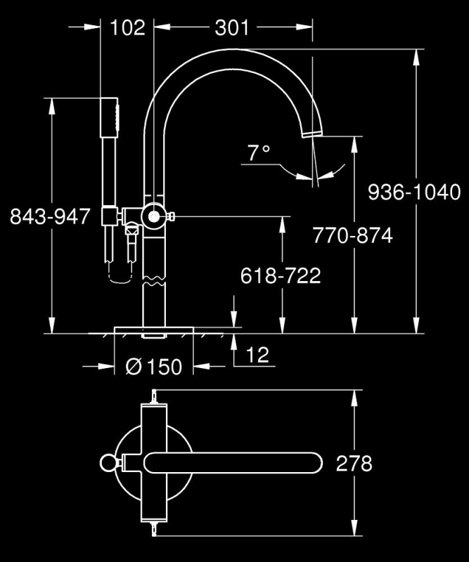 Grohe Atrio Private Collection Banyo Bataryası - 25227DC0 - 4