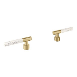 Grohe Atrio Private Collection Duvardan Ankastre Lavabo Bataryası İçin Kulp, Fırçalı Altın - 48458GN0 - 1
