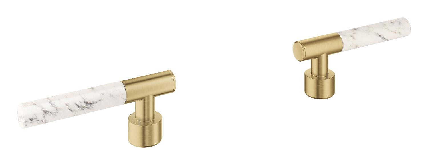 Grohe Atrio Private Collection Duvardan Ankastre Lavabo Bataryası İçin Kulp, Fırçalı Altın - 48458GN0 - 1