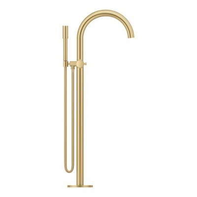 Grohe Atrio Private Collection Tek Yerden Küvet Bataryası (Sıva Üstü Grubu), Fırçalı Altın - 25229GN0 - 2