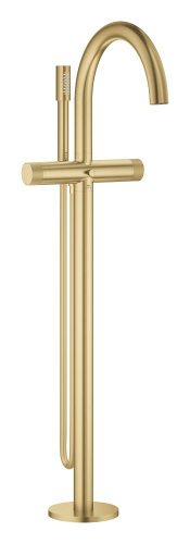 Grohe Atrio Private Collection Tek Yerden Küvet Bataryası (Sıva Üstü Grubu), Fırçalı Altın - 25229GN0 - GROHE