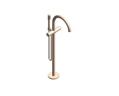 Grohe Atrio Private Collection Tek Yerden Küvet Bataryası (Sıva Üstü Grubu), Fırçalı Bakır - 25227DL0 - 1