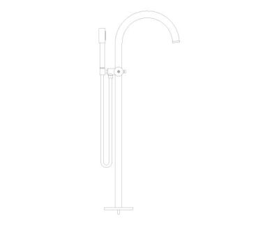 Grohe Atrio Private Collection Tek Yerden Küvet Bataryası (Sıva Üstü Grubu), Fırçalı Bakır - 25227DL0 - 3