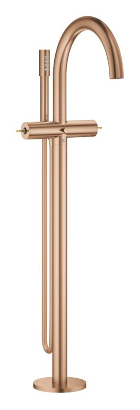 Grohe Atrio Private Collection Tek Yerden Küvet Bataryası (Sıva Üstü Grubu), Fırçalı Bakır - 25227DL0 - 1