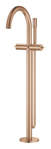 Grohe Atrio Private Collection Tek Yerden Küvet Bataryası (Sıva Üstü Grubu), Fırçalı Bakır - 25227DL0 - 3