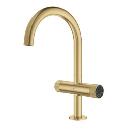 Grohe Atrio Private Collection Yüksek Lavabo Bataryası, Fırçalı Altın (L-Boy) - 21138GN0 - 2