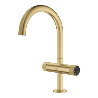 Grohe Atrio Private Collection Yüksek Lavabo Bataryası, Fırçalı Altın (L-Boy) - 21138GN0 - 2