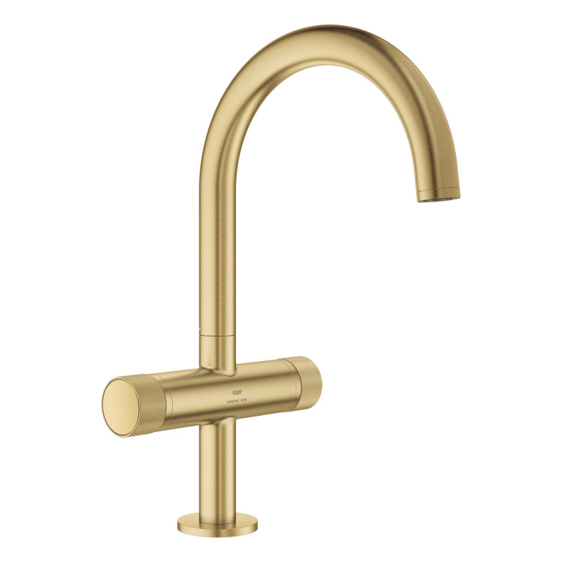 Grohe Atrio Private Collection Yüksek Lavabo Bataryası, Fırçalı Altın (L-Boy) - 21138GN0 - 2