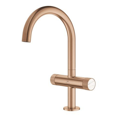 Grohe Atrio Private Collection Yüksek Lavabo Bataryası, Fırçalı Bakır (L-Boy) - 21138DL0 - 2