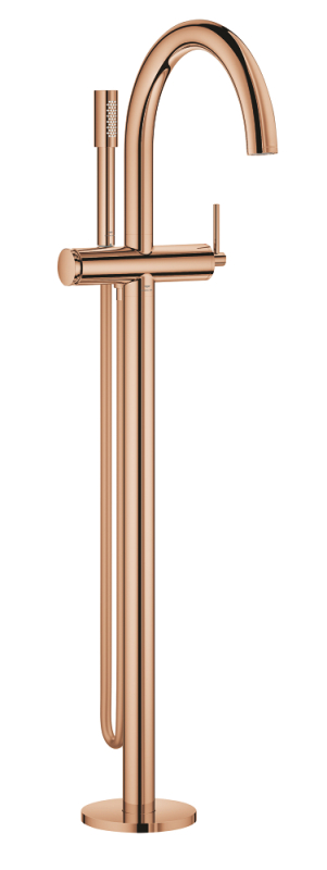 Grohe Atrio Tek Yerden Küvet Bataryası (Sıva Üstü Grubu), Bakır - 24368DA0 - 1