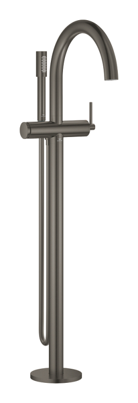 Grohe Atrio Tek Yerden Küvet Bataryası (Sıva Üstü Grubu), Fırçalı Sert Grafit - 24368AL0 - 1