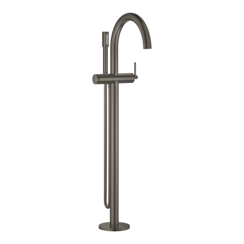 Grohe Atrio Tek Yerden Küvet Bataryası (Sıva Üstü Grubu), Fırçalı Sert Grafit - 24368AL0 - 2