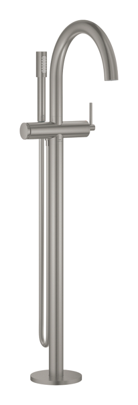Grohe Atrio Tek Yerden Küvet Bataryası (Sıva Üstü Grubu), Paslanmaz Çelik - 24368DC0 - 1