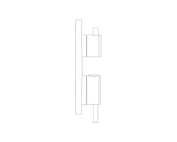 Grohe Atrio Termostatik Banyo/Duş Bataryası (Sıva Üstü Grubu), 2 Yollu, Fırçalı Altın - 24358GN0 - 3