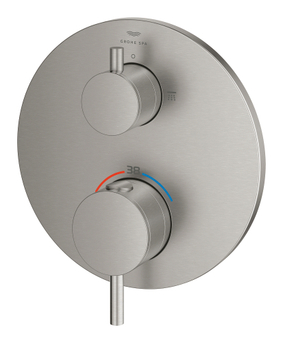 Grohe Atrio Termostatik Banyo/Duş Bataryası (Sıva Üstü Grubu), 2 Yollu, Paslanmaz Çelik - 24358DC0 - 3
