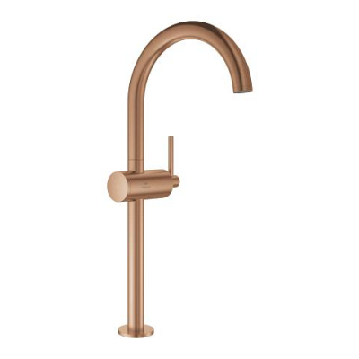 Grohe Atrio Tezgah Üstü Lavabo Bataryası, Fırçalı Bakır - 24365DL0 - 1