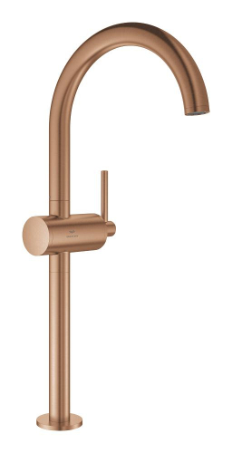 Grohe Atrio Tezgah Üstü Lavabo Bataryası, Fırçalı Bakır - 24365DL0 - 1