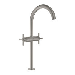 Grohe Atrio Tezgah Üstü Lavabo Bataryası, Sifon Kumandalı, Paslanmaz Çelik - 21149DC0 - GROHE