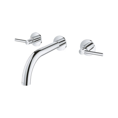 Grohe Atrio Üç delikli lavabo bataryası 1/2″ M-Boyutu (20662000) - 2