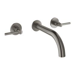 Grohe Atrio 3 Delikli Duvardan Lavabo Bataryası M-Boyut Brushed Hard Graphite - 20662AL0 - 1