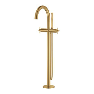 Grohe Atrio Yerden Küvet Bataryası (Sıva Üstü Grubu), Fırçalı Altın - 25272GN0 - 2